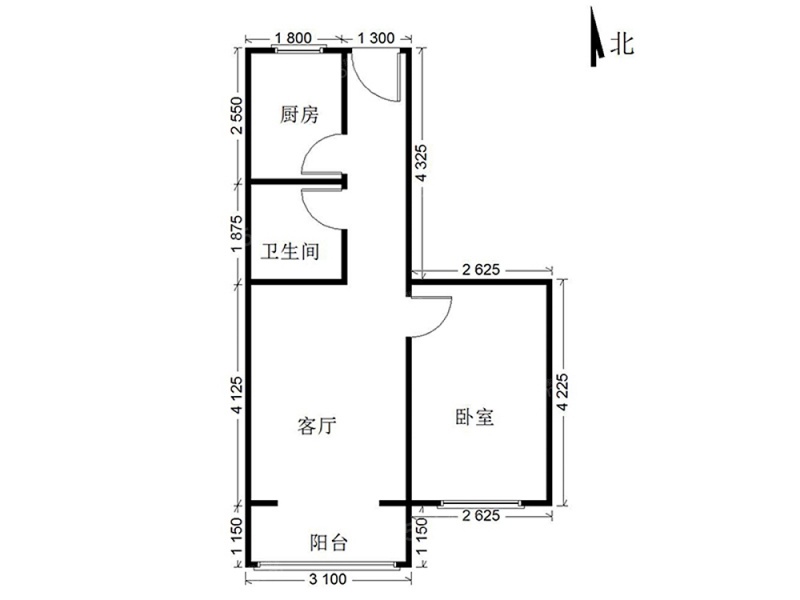 25 单价(万/m) 1室1厅 户型 52.